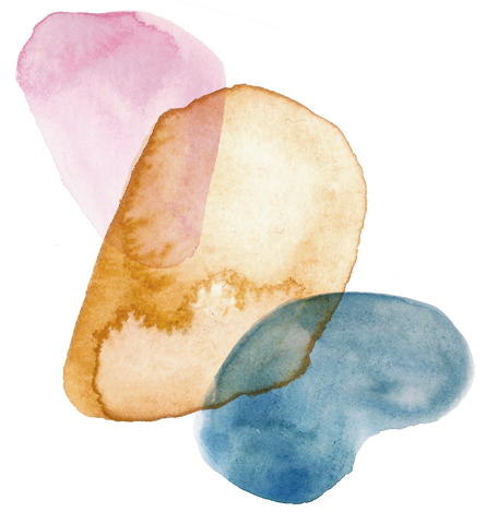 Watercolor Organic Splat Shape